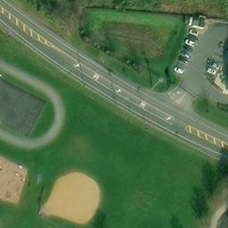Volleyball Court, Bridgeville, NJ — aerial view