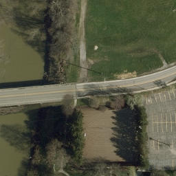 Sand Volleyball Court, Decatur, IN — aerial view