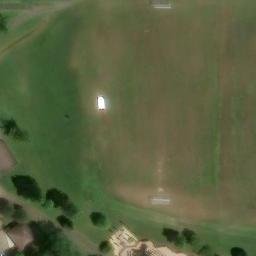 Sand Volleyball Court, OH — aerial view