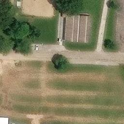 Sand Volleyball Court, Canton, OH — aerial view