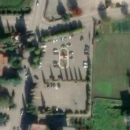 Volleyball Court near San Felice — aerial view