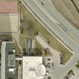 Sand Volleyball Court, Lincoln, NE — aerial view