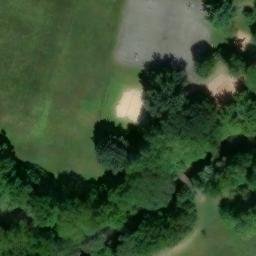 Sand Volleyball Court, Houserville, PA — aerial view