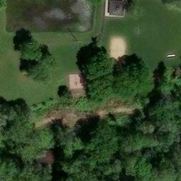 Sand Volleyball Court, Whippany, NJ — aerial view