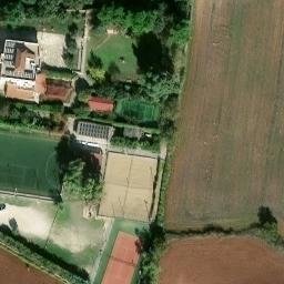 Sand Volleyball Court — aerial view