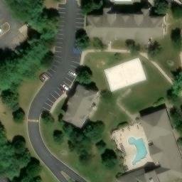 Volleyball Court, PA — aerial view