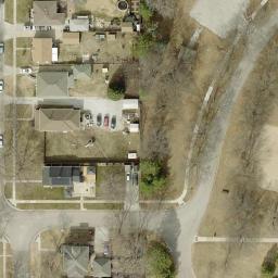 Volleyball Court, Lincoln, NE — aerial view