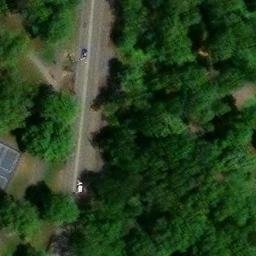 Asphalt Volleyball Court — aerial view