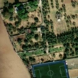 Sand Volleyball Court — aerial view