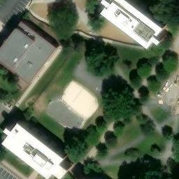 Sand Volleyball Court, State College, PA — aerial view
