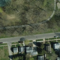 Sand Volleyball Court, Wabash, IN — aerial view