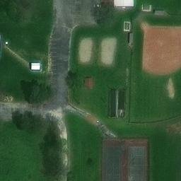 Volleyball Court, Forest, OH — aerial view
