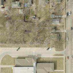 Volleyball Court, Lincoln, NE — aerial view