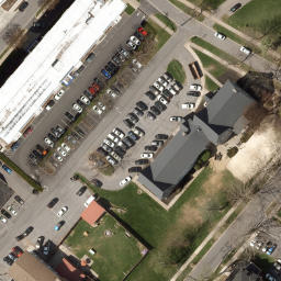 Sand Volleyball Court, State College, PA — aerial view