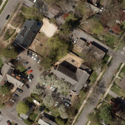 Sand Volleyball Court, State College, PA — aerial view