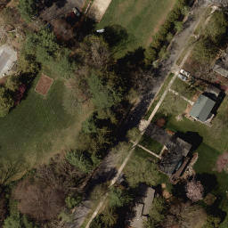 Sand Volleyball Court, State College, PA — aerial view