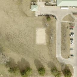 Volleyball Court, Lincoln, NE — aerial view