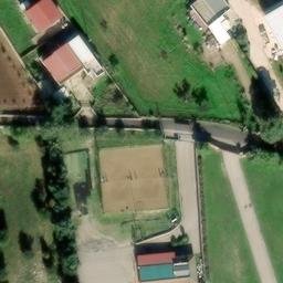 Sand Volleyball Court — aerial view