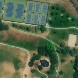 Sand Volleyball Court, Salt Lake City, UT — aerial view