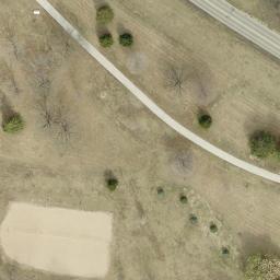 Sand Volleyball Court, Lincoln, NE — aerial view
