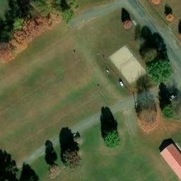 Sand Volleyball Court, NJ — aerial view