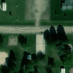 Volleyball Court, Giltner, NE — aerial view