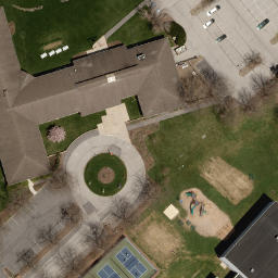 Sand Volleyball Court, State College, PA — aerial view