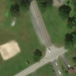 Sand Volleyball Court, PA — aerial view