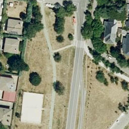 Sand Volleyball Court — aerial view