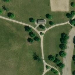 Sand Volleyball Court, Fairbury, IL — aerial view