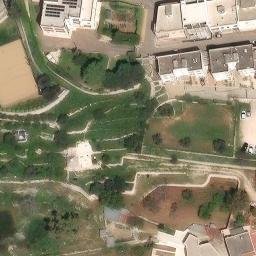 Sand Volleyball Court — aerial view
