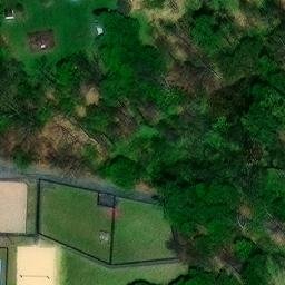 Sand Volleyball Court, PA — aerial view
