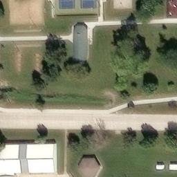 Sand Volleyball Court, Clarinda, IA — aerial view