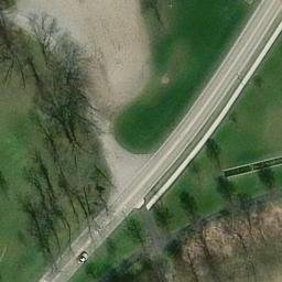 Sand Volleyball Court, Lima, OH — aerial view