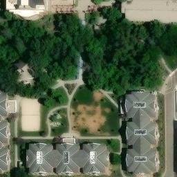 Sand Volleyball Court, Salt Lake City, UT — aerial view