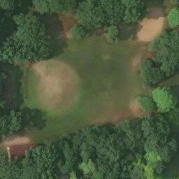 Sand Volleyball Court, Peoria, IL — aerial view
