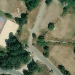 Volleyball Court near El Espinar — aerial view