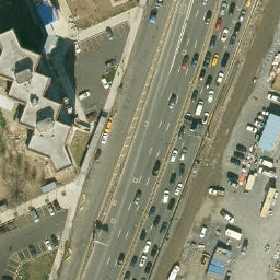 East River Park Sand Courts — aerial view