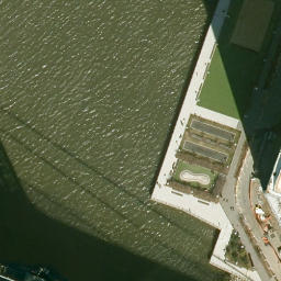 Sand Volleyball Court, New York, unknown — aerial view
