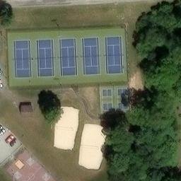 Volleyball Court, PA — aerial view