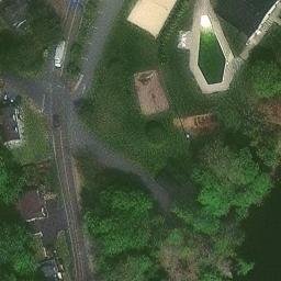 Jay R. Snyder Volleyball Court — aerial view