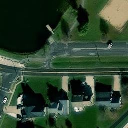 Sand Volleyball Court, Eureka, IL — aerial view