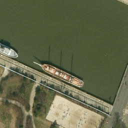 Pier 6 Volleyball Courts — aerial view