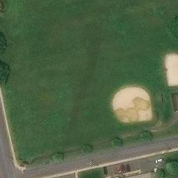 Sand Volleyball Court, Northampton, PA — aerial view