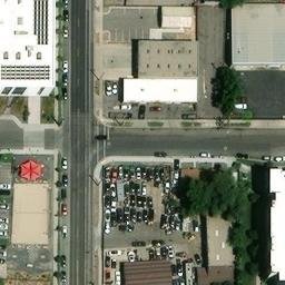 Sand Volleyball Court, Millcreek, UT — aerial view