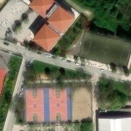 Sand Volleyball Court — aerial view