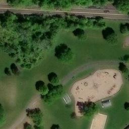 Volleyball Court, Liberty Corner, NJ — aerial view