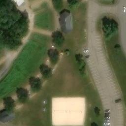 Volleyball Court, PA — aerial view