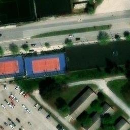 Volleyball Court — aerial view