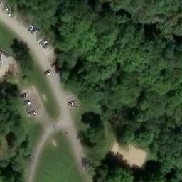 Volleyball Court, PA — aerial view
